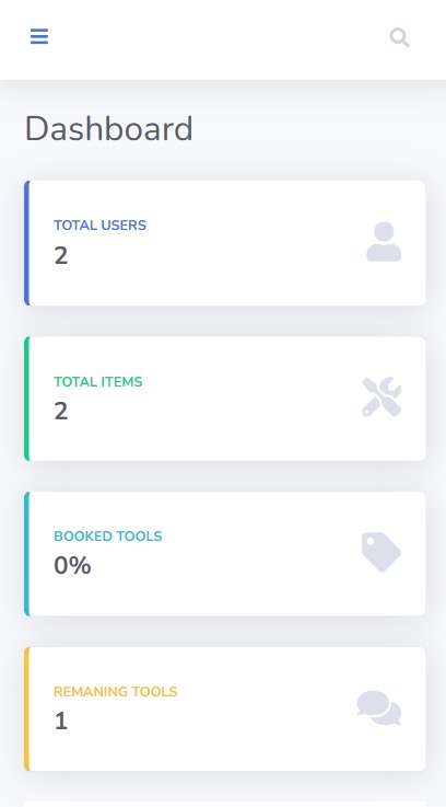 Tools Web Application in PHP